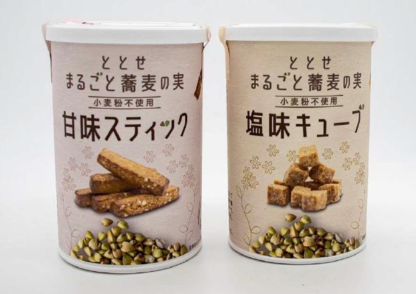 佐土原高校産業デザイン科と事業者で取り組んだ「蕎麦菓子」のパッケージデザイン(ととせ)