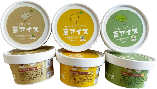 みやだいず®豆乳使用の新感覚「豆アイス」